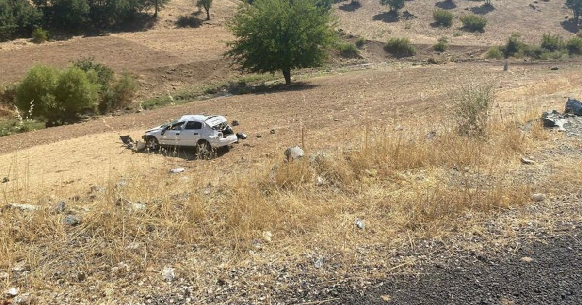 Diyarbakır’da otomobil şarampole devrildi: 1 ölü, 3 yaralı