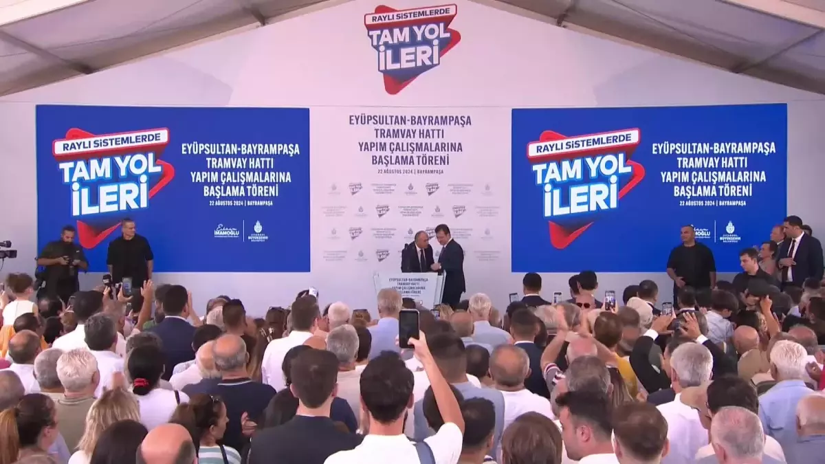 Eyüpsultan – Bayrampaşa Tramvay Hattının Yapımına Özkaynak Kullanımıyla Başlandı.
