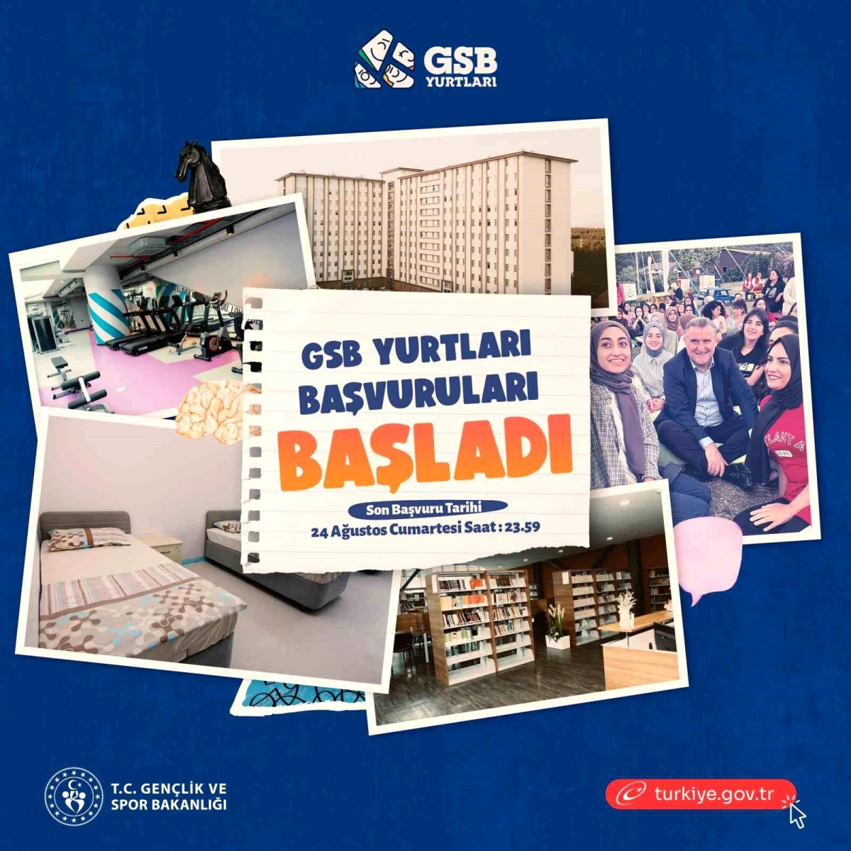 GSB Yurt Başvuruları Başladı