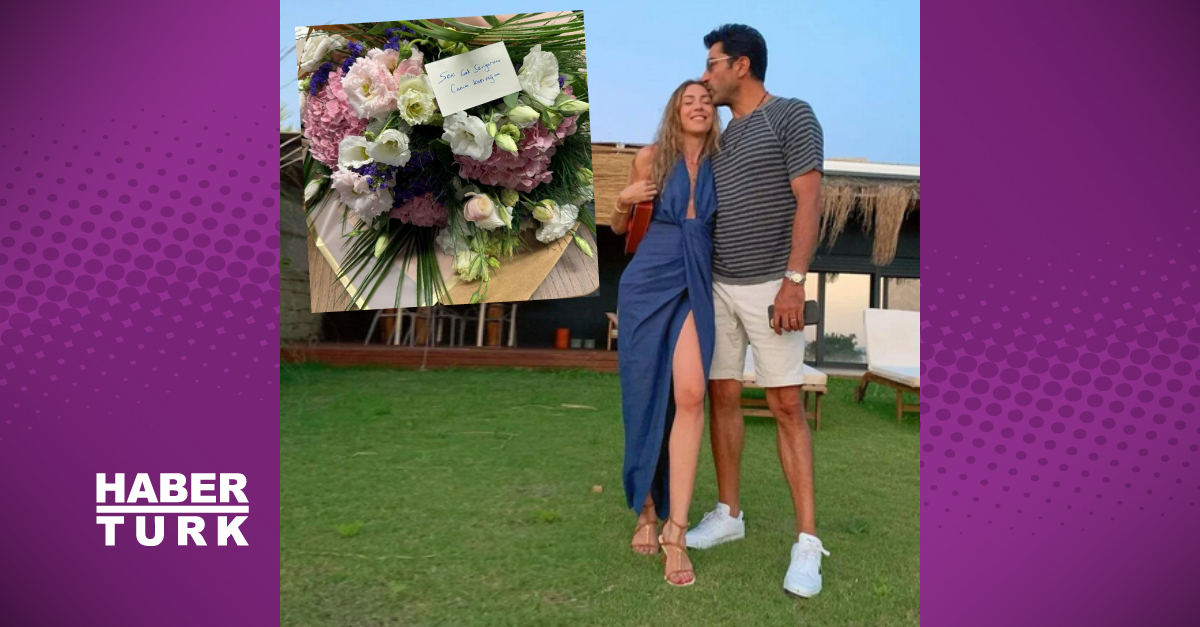 Kenan İmirzalıoğlu’ndan eşi Sinem Kobal’a doğum günü çiçeği