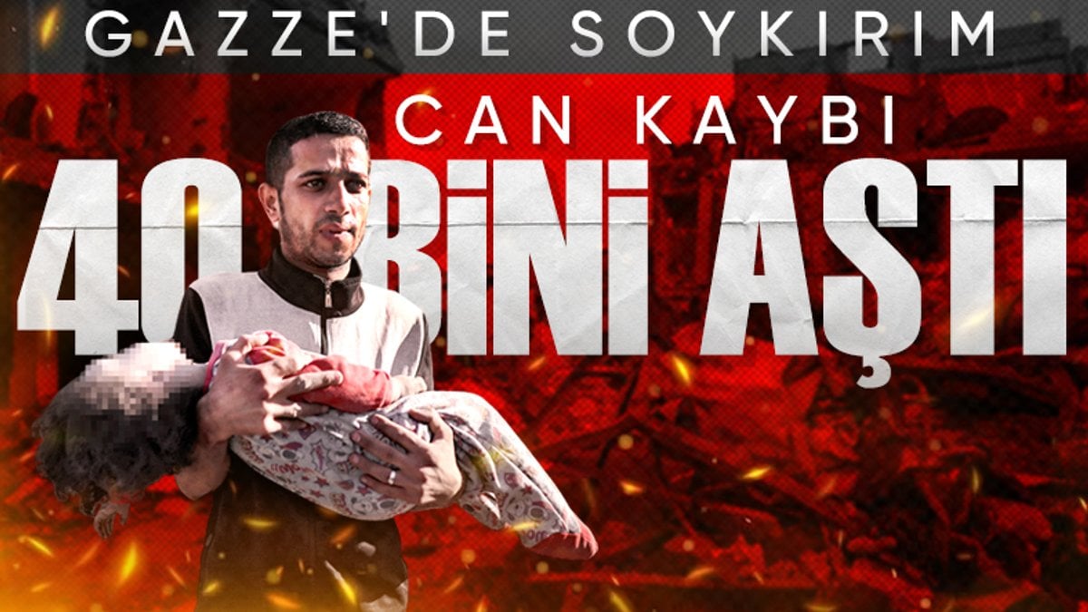 SON DAKİKA! Gazze’de can kaybı 40 bini geçti