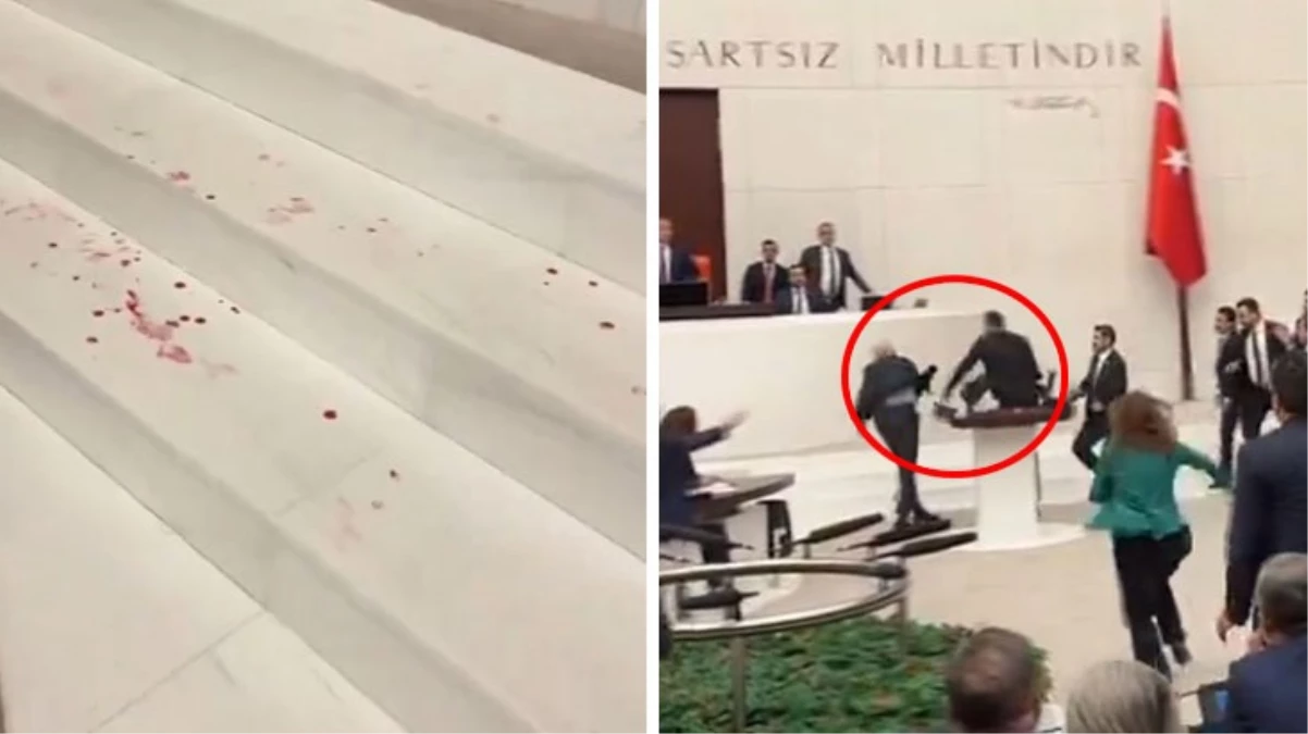 TBMM’de utandıran görüntüler! Darp edilen milletvekillerinin kanı zemine yayıldı
