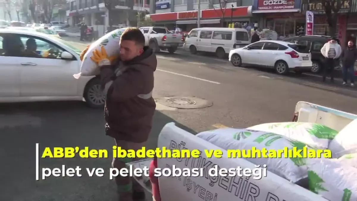 Ankara Büyükşehir Belediyesi’nden İbadethanelere Pelet Ve Pelet Sobası Desteği